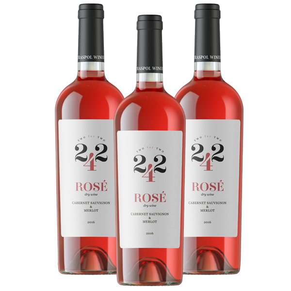 Вино столовое сухое розовое Каберне-Совиньон-Мерло 0,75 л