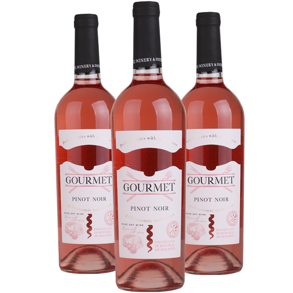 Вино Pinot Noir Gourmet сухое розовое 0,75л