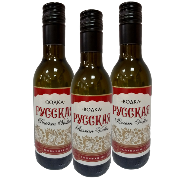 Водка Русская 0.5л 0,187 л 